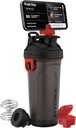 Hydra Cup JailBreak 28 oz Shaker Bottle for Protein Shakes, Shaker Bottle with Handle & Ball Blender, Shaker Cup telefonihoidjaga teie autole, Travel To Go, BPA Free (Must / punane)