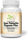 Saw Palmetto & Pygeum Plus - eesnäärme ja kuseteede tervise eesnäärme tugisammas, sealhulgas sage urineerimine, beeta-sitosterool toetab DHT Blocker juuste väljalangemise ennetamiseks 120-Softgel