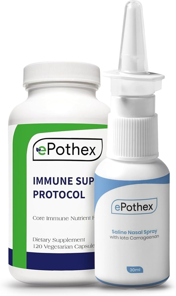 Hooajaline taastumine Bundle - Immuunsüsteemi tugiprotokoll - Iota Carrageenan ninasprei