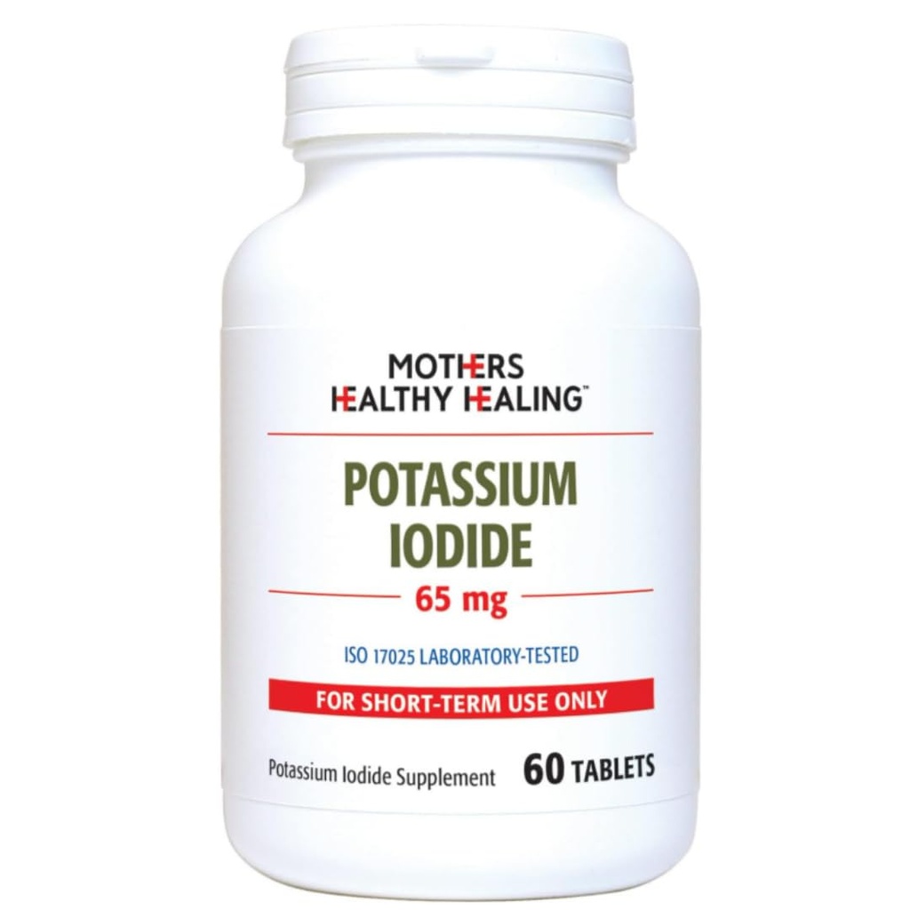 Kaaliumjodiidi tableti lisand (65 mg), KI joodipillid (60 tabletti) | YODO Naciente | Emade tervislik tervenemine