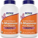 NOW Foods Pure, Orgaaniline D-Mannose 10 oz pulber (pakk 2) - Põie puhas ja kuseteede tervise täiendus - Non-GMO - Vegan Friendly - 2000mg / 2 Grams per Serving