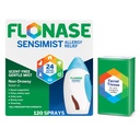 Flonase Sensimist Allergia Relief Nasali Spray - Non-Drowsy 24HR Long Lasting Allergy Relief Fine, Scent-Free udu - 120 Sprays Plus Boonus Pack kudedes