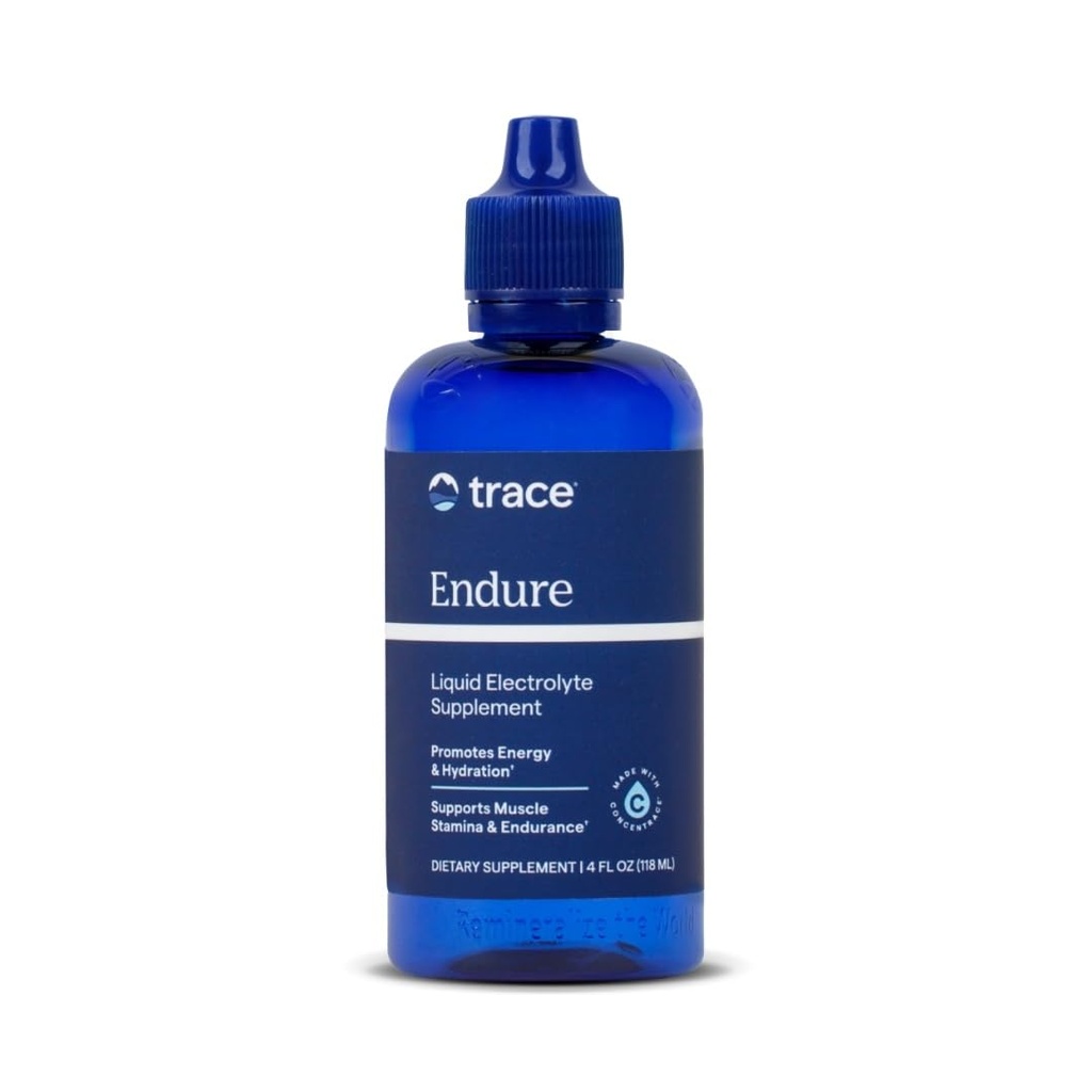 Trace Minerals Endure - Vedel Mineral Absorbtion Support Supplement - Elektrolüütide täiendus Aid Hüdratsioon ja Tervislik Energia - Performance Support Magneesium & Chloride - 4 fl oz (48 Servings)