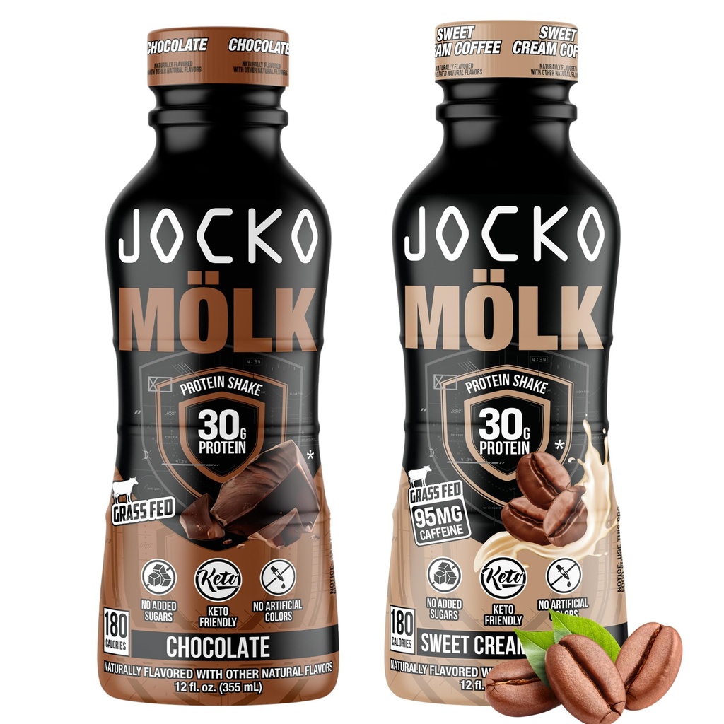 Jocko Fuel Mölk RTD Valk raputab kimpu - šokolaad ja magus kreem kohv (24 Pack)