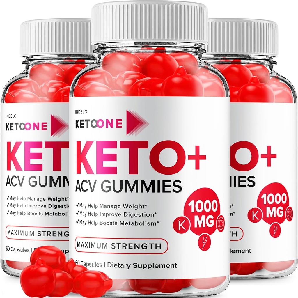 (3 Pack) Keto One Gummies Advanced Loss - ACV Gummies Maksimaalne tugevus, Keto One Keto Plus ACV Kaalujuhtimine Gummies Apple Siider Äädikas, Keto One Gummies Reviews B12 Keto + ACV (180 Gummies)