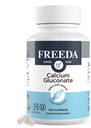 Freeda Kaltsium Glükonaat - Kosher Vegan Kaltsium Lisand - Lihtne seedida & Imenduda - Toetab Luu tugevust - Puhas Kaltsium Ilma D-vitamiini - (100 kapslit)