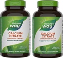 Nature's Way Kaltsiumtsitraat, 500 mg kaltsiumi 2-kapsli serveerimiseks, luude tervise ja lihasfunktsiooni jaoks *, tsitraadi, karbonaadi ja malaadi segu, gluteenivaba, 250 kapslit (pakendamine võib varieeruda) - 2 pakendit