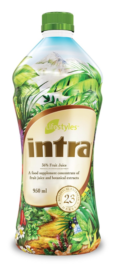 Intra Lifestyles Taimne mahlajook – botaaniline jook immuunsuse toetamiseks, detox, seedetrakti ja südame-veresoonkonna tervis – 23 botaanikaekstrakti – valmistatud Kanadas 1 pudel 950 ml (32 fl oz)