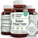 Looduslik Nutra Super Fiber toidulisand, soodustab seedetrakti ja südame-veresoonkonna tervist, haldab kehakaalu, kaitseb naha tervist, suurendab südame tervist ja immuunsüsteemi, mitte GMO, gluteenivaba, vegan, 100 vegan