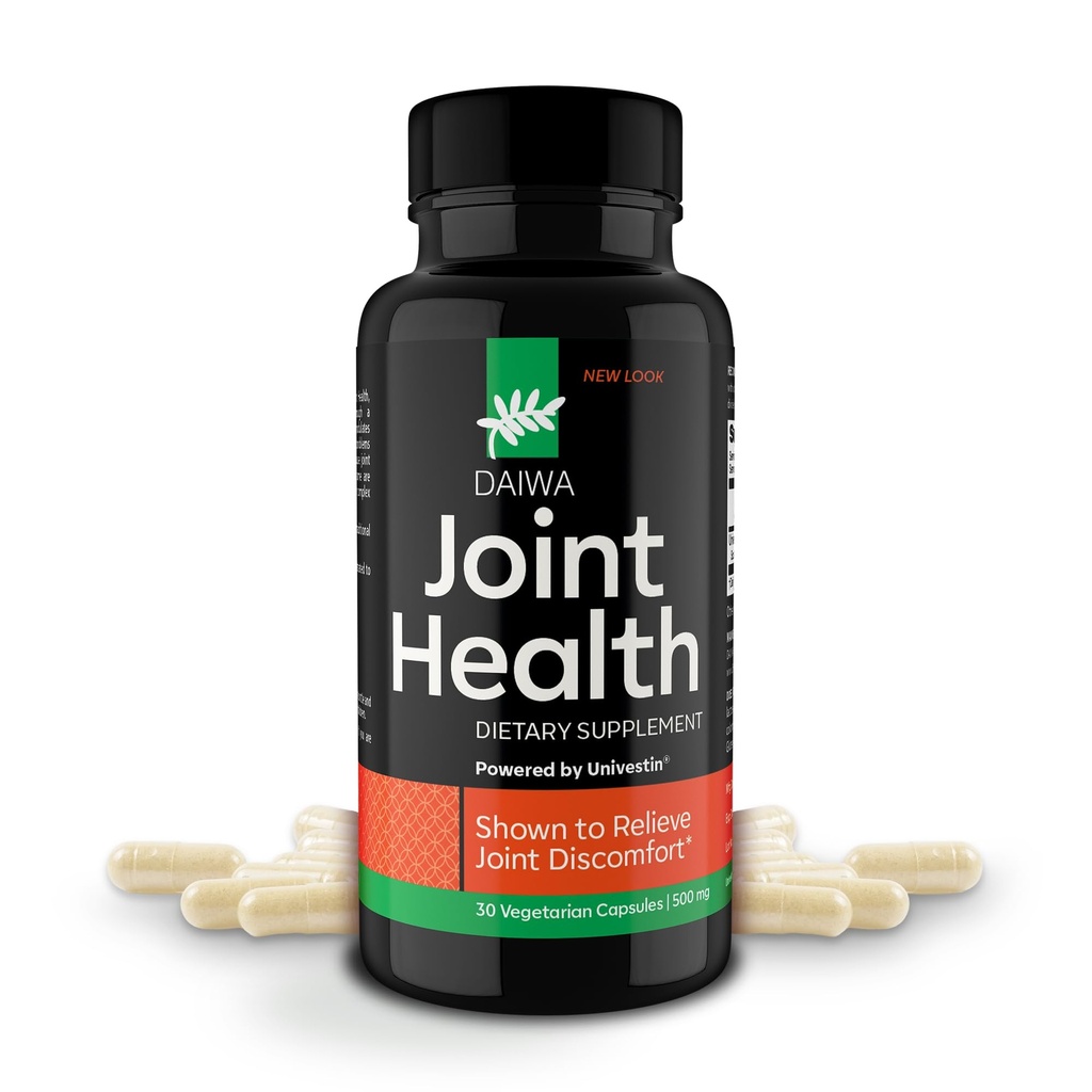 Daiwa Joint Health - Tendon and Ligament Supplements with Chinese Skullcap and Acacia Catechu - Traditsiooniline taimepõhine valem aktiivseks elustiiliks - Non-GMO, 30 taimekapslit