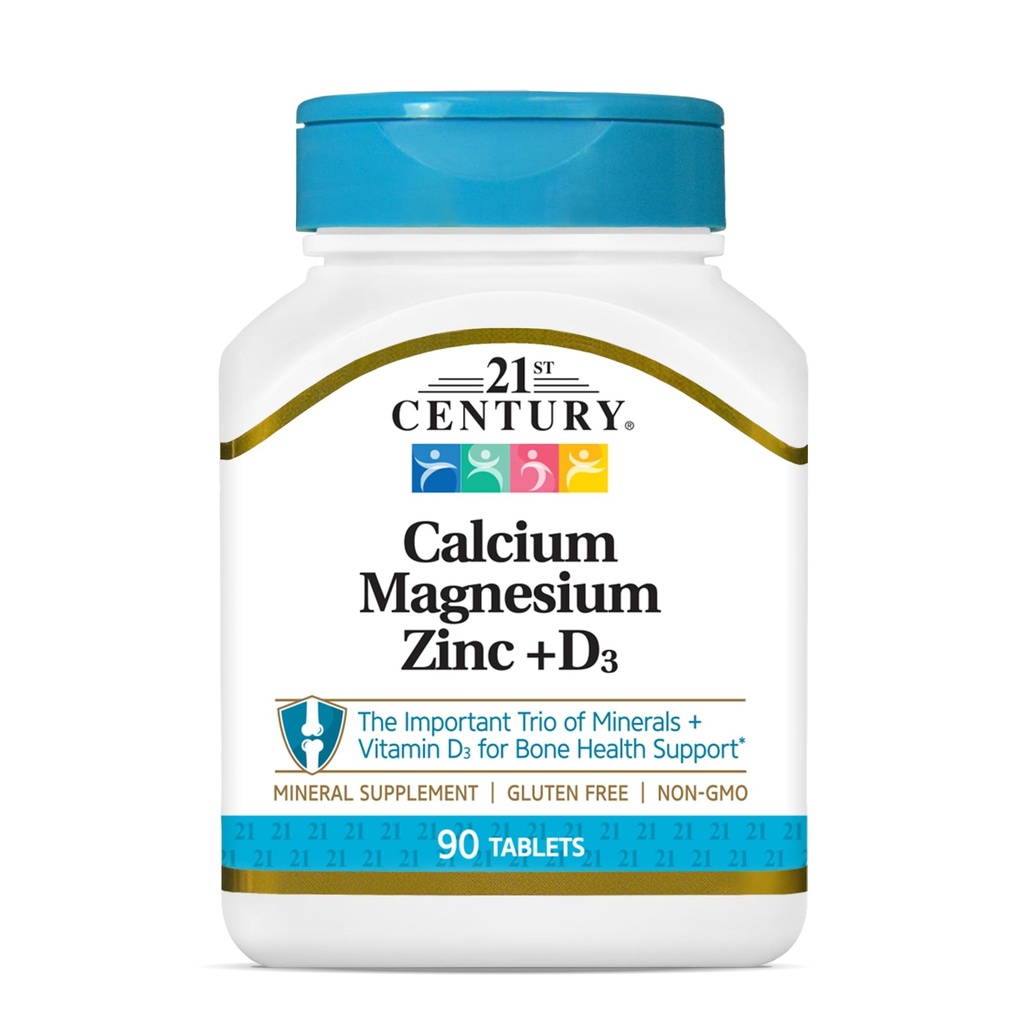 21st Century Cal Mag Tsink + D tabletid, 90 Count