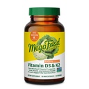 MegaFood Vitamiin D3 5000 RÜ (125 mcg) - Taimetoitlased toidulisandid vitamiin D3 K2 - toetab luud, hambad, lihased ja immuuntervise - sertifitseeritud Non-GMO - 60 Mini kapslit, 60 Servings