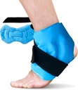 Pahkluu jääpakend turse jaoks, korduvkasutatav geeljääpakend pahkluuvigastuste jaoks, külmpressiteraapia jalgade valu leevendamiseks, Achilleuse tendoniit, Plantar Fasciitis, Prains