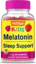 Nohjah Lapsed Melatoniin Gummies 1 mg - Narkootikumidevaba uneabi Gummy Supplement, Unetoetus lastele - Gluteenivaba, želatiinivaba, GMO-vaba, taimetoitlane - looduslik maitse - 60 Gummies