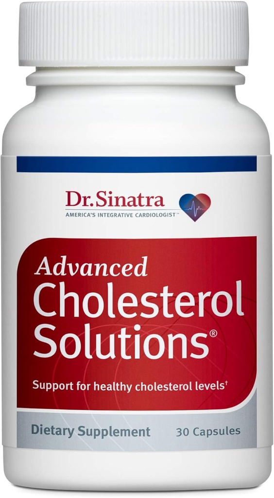 Dr. Sinatra Advanced Cholesterol Solutions Heart Health Supplement with Citrus Bergamot, 30 Capsules (30-Day Supply)