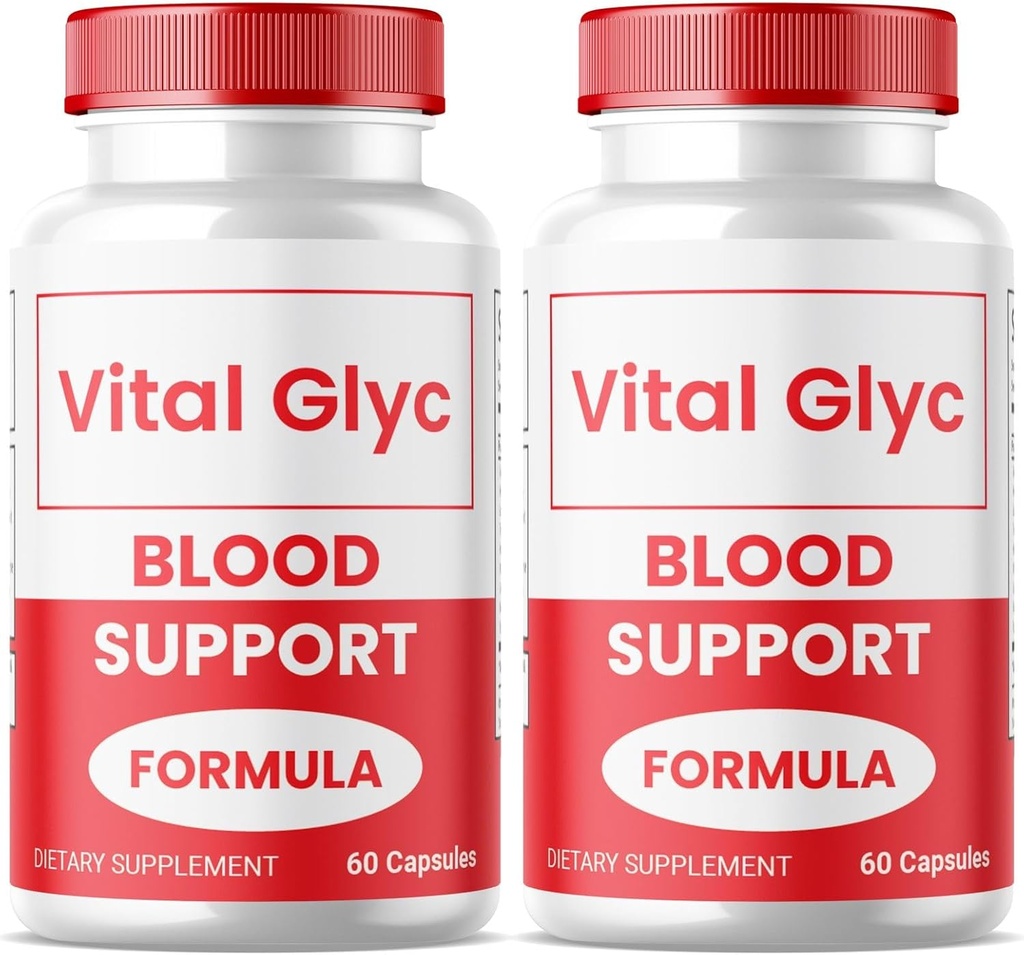 (2 Pack) Vital Glyc kapslid - Ametlik vereabi valem, Vital Glyc veresoonte puhastaja, Vital Glyc Glyco Optimizer pillid, toetab üldist tervist ja heaolu, Vital Glyc Pulber (120 kapslit)