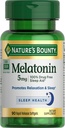 Looduse pearaha melatoniin, 100% ravimivaba uneabi, toidulisand, soodustab lõõgastumist ja une tervist, 5mg, 90 Softgels (1. pakk)