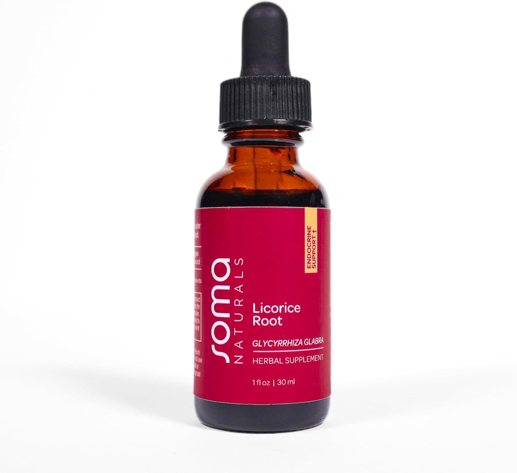 Orgaaniline lagritsa juure ekstrakt, taimsete täiendada fookus meeleolu selgus, aitab rahuneda ja tasakaalu, non-GMO, gluteenivaba, 1fl oz, 30 ml