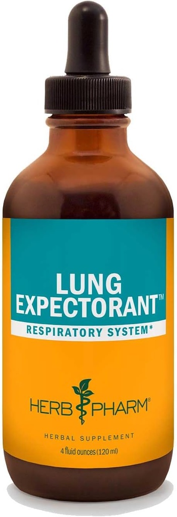 Herb Pharm Lung Expectorant Vedel Taimne valem hingamisteede immuunvastuse toetamiseks - 4 Ounce