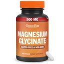 Magneesiumglütsinaat - kõrge imendumisega magneesiumilisa 500mg ühe serveerimise kohta stressi leevendamiseks, une, südame ja luu terviseks, närvide toetamiseks - mitte-GMO, gluteenivaba, õrn kõhul, 240 kapslit