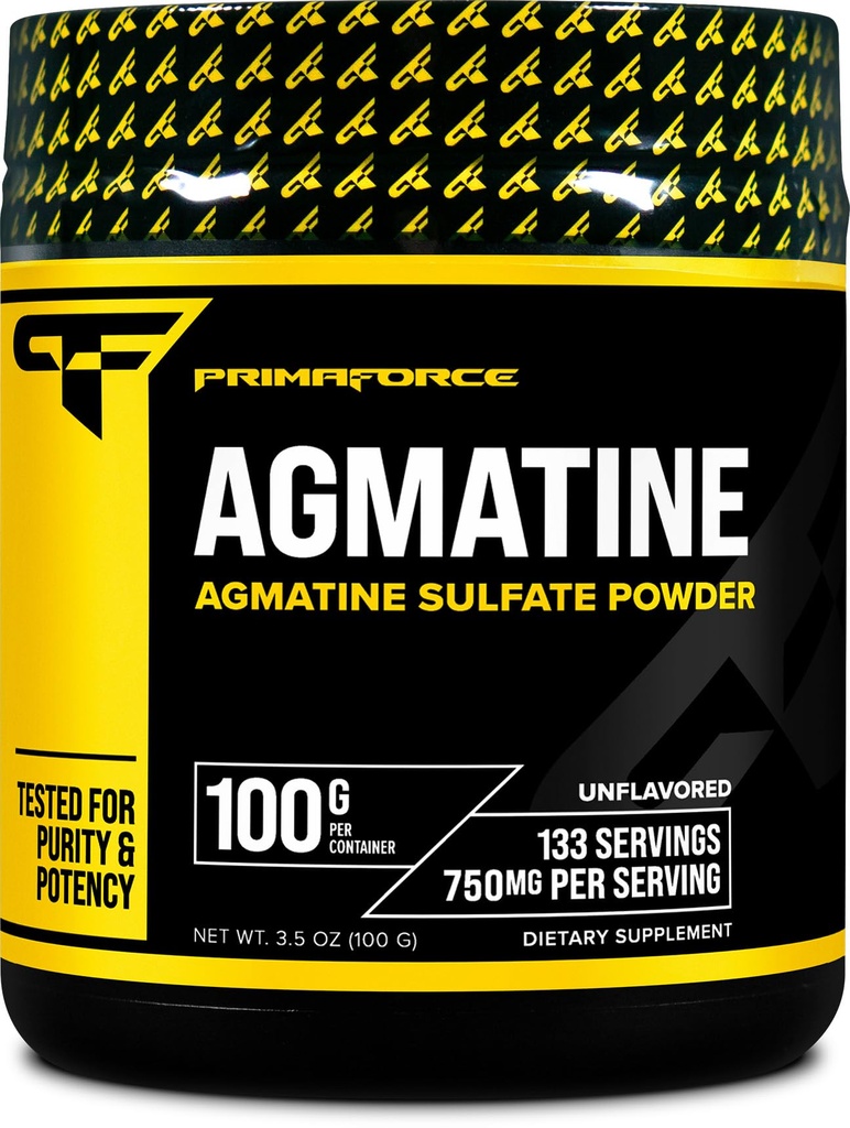 Primaforce Agmatine Sulfate Powder Supplement, 100 Grams - soodustab lämmastikoksiidi tootmist / hances jõudlust