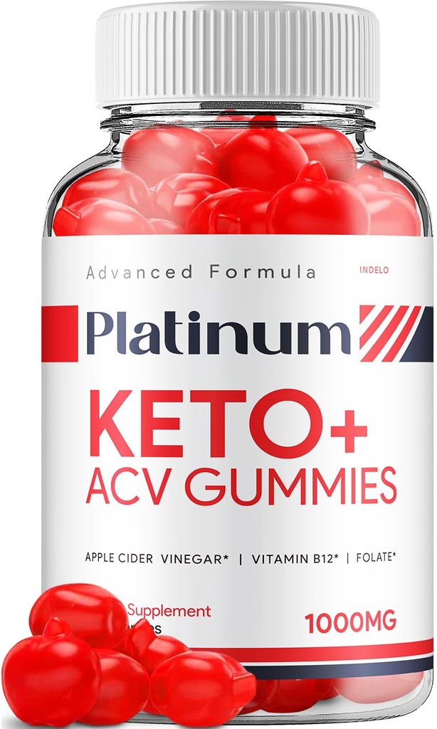 Platinum Keto ACV Gummies - Advanced Formula Platinum Keto Plus ACV Gummies Apple Siider Äädikas Platinum ACV Gummies Dieet Toidulisa kommentaare Mehed Naised (60 Gummies)