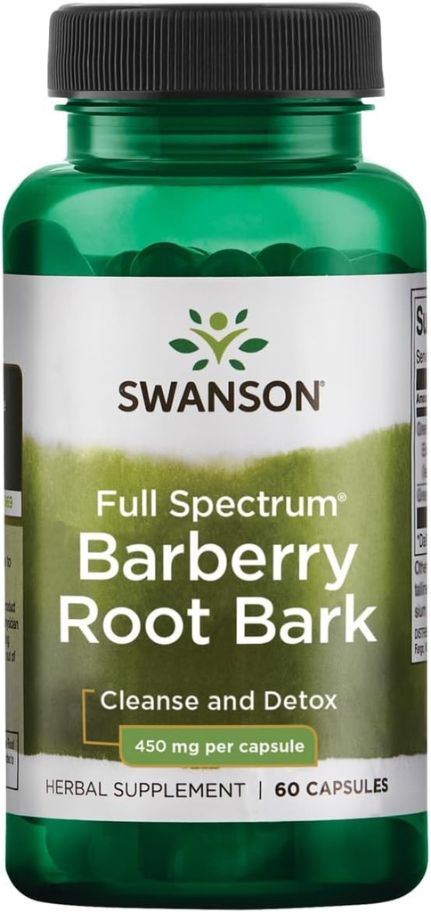 Swanson Full Spectrum Barberry Root Bark 450mg 60 kapslit