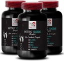 Harjutus täiendada - NITRIC OXIDE BOOSTER - lämmastikoksiidi toidulisandeid meestele, lämmastikoksiidi korduva täiendada, vastupidavus täiendada, vastupidavust korduva, treeningu toetust, fitness energia 3 Pudel 180 Tabs