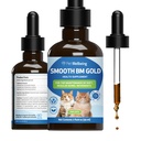 Lemmikloomade heaolu Smooth BM Gold kassidele - õrn kõhukinnisuse leevendamine kasside jaoks - looduslik taimsete toidulisand 2 oz (59 ml)