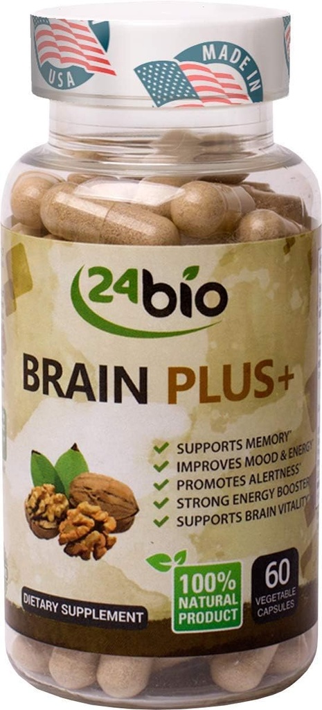 Nutrigold Ginkgo Biloba Gold - 90 vegankapslit [120 mg] | Standarditud 24% ginkgoflavonglükosiididele, Tan Kapsel