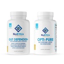 NuEthix Formulations Detoxification and Microbiome Balance Supplement Bundle of Opti-Pure, 30 Servings and Gut Defender +, 90 Servings