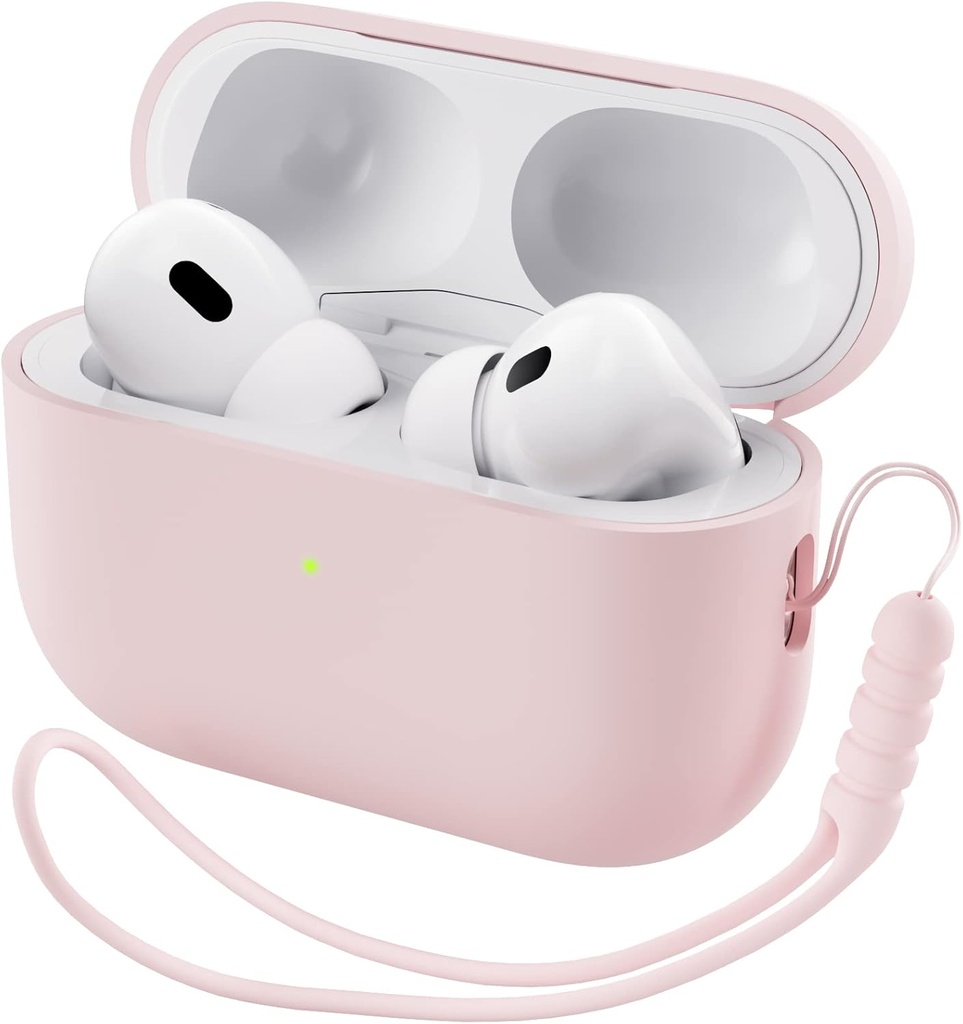ORNARTO ühildub AirPods Pro 2 juhtumiga 2022, AirPods Pro 2nd Generation Case'i täielik kaitsehübriidsilikoon, Eesmised LED-nähtavad nahakatted
