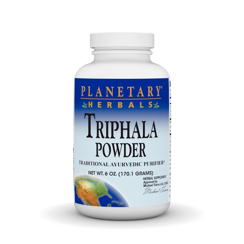 Planeeditaimed Triphala Sisemine Puhastaja Pulber, 6 Ounce