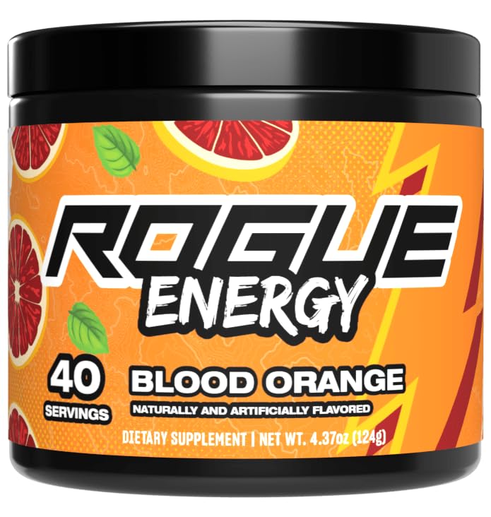 Rogue energiajoogipulber pikkade mängutundide jaoks - energiapulber vaimseks keskendumiseks - suhkur ja gluteenivaba - kofeiini ja vitamiinide lisand - valmistatud USA-s (vere apelsin - 40 serveerimist)