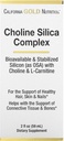 California Gold Nutrition Koliini ränidioksiidi kompleks, biosaadav ja stabiliseeritud räni koos koliin & L-karnitiiniga, 2 fl oz (59 ml)