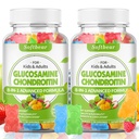 pehmekaru Glükosamiin Kondroitiin Gummies MSM kolmekordse tugevusega, orgaaniline näritav Glükosamiin Kondroitiini lisand ühiseks toetuseks Vegan Segatud puuviljamaitse 120 Gummies