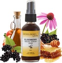 Mickelberry Gardens Elderberry Honey Propolis Throat Spray - Natural Immune Support ja kurgumantel lastele ja täiskasvanutele (2 Ounces)