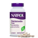 Natrol melatoniin 3 mg, toidulisand rahutu une jaoks, täiskasvanute unelisandid, 120 melatoniini tabletti, 120 päeva pakkumine