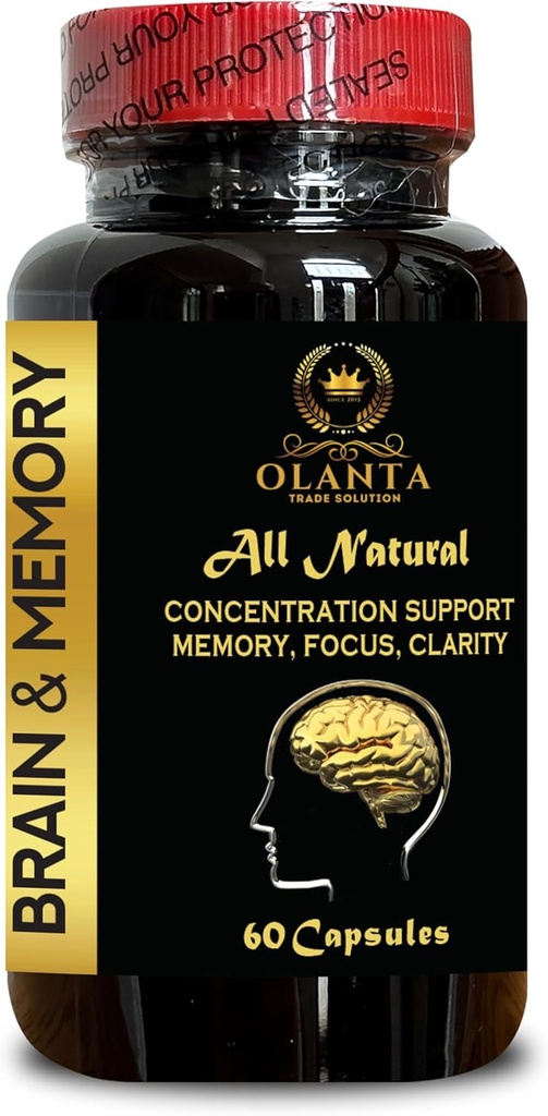 Aju mälu lisandid - mälu ja selgust suurendav kontsentratsioon, mälu lisand aju eakatele, fookuse lisand, neuroparandus - 1 pudel 60 kapslit