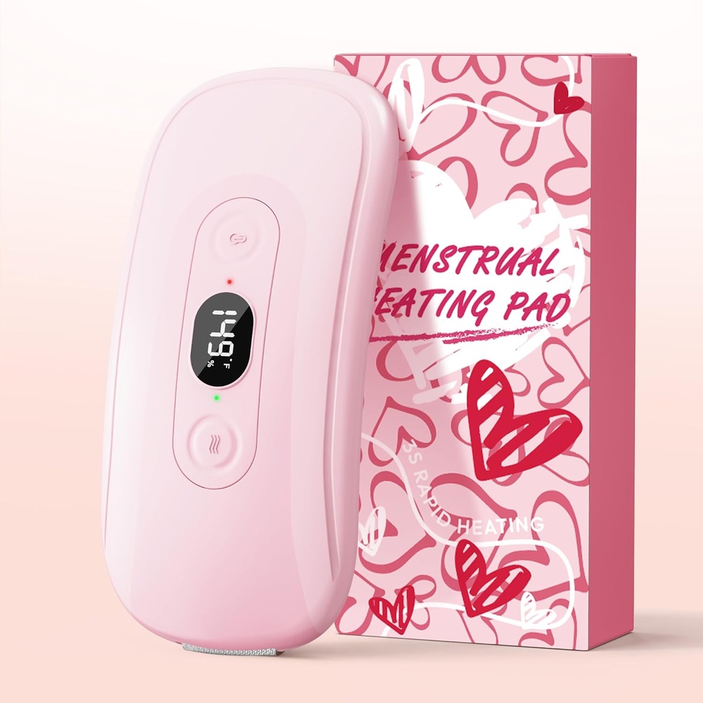 Kaasaskantav küttepadi perioodi krambid: 2 taimer 6 Soojustase 6 Vibratsioonirežiimid Juhtmeta elektriküttepadi seljavalu leevendamiseks Menstruaalkütte padi (kerge roosa)