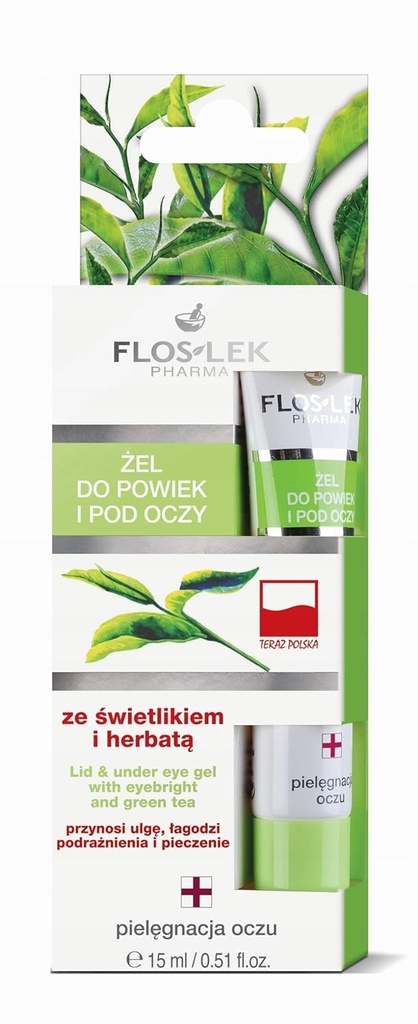 Lid & Under Eye Geel Eyebright ja roheline tee 15 Ml