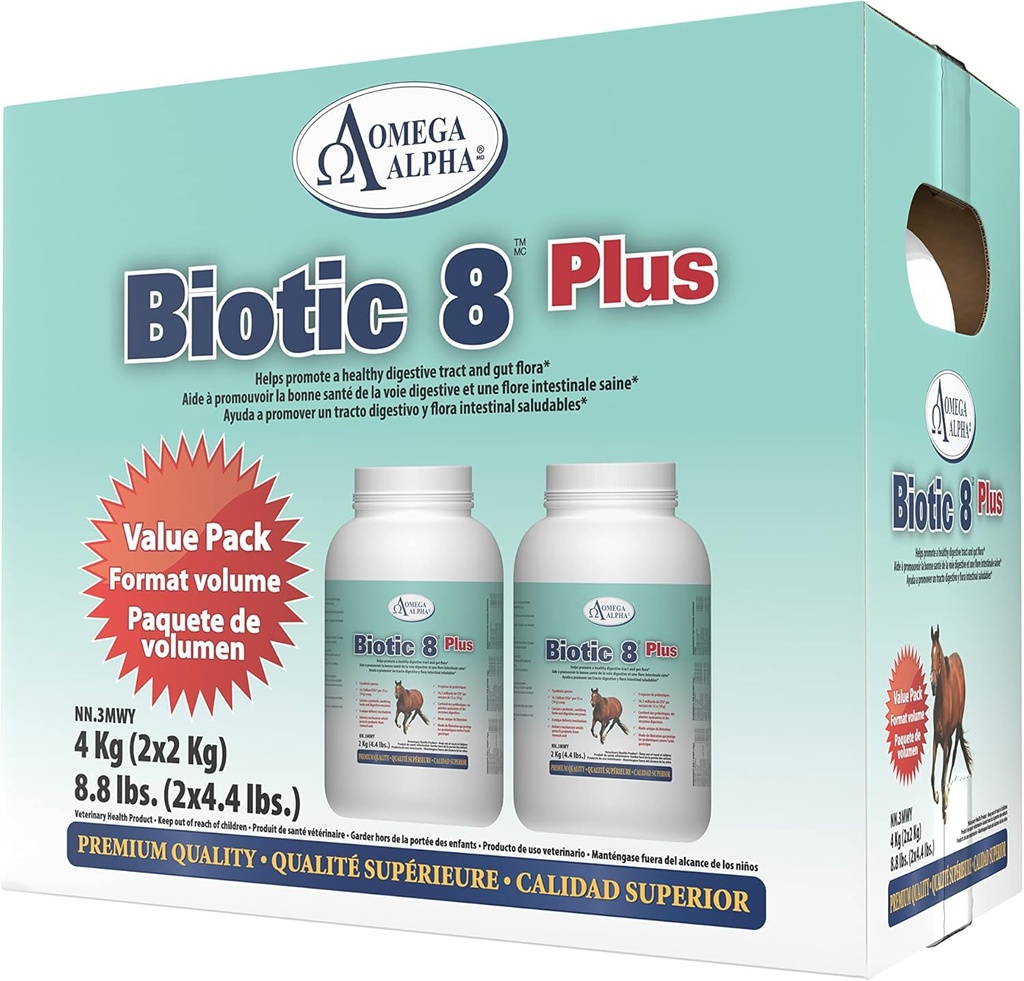 Omega Alpha Biotic 8 Plus 8.8lbs (2 X 4.4lbs.) hobustele