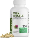 Bronsoni piimaohakas 1000 MG Silübum Marianum Antioksüdant & Maksatervise tugi - mitte-GMO, 300 kapslit