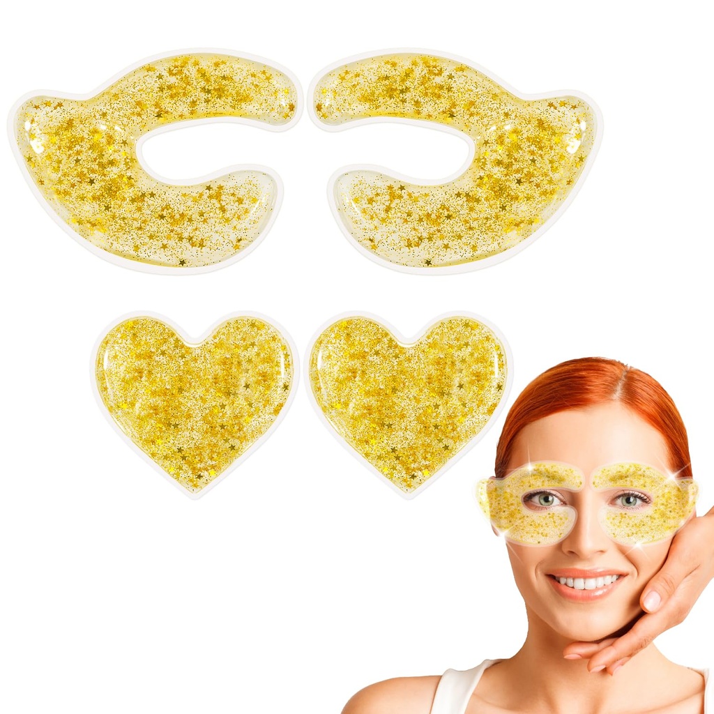Korduvkasutatavad Gel Eye Pads - Jahutamine Ja Soojenemine Silma Kompressi Vähendamiseks Puffiness, Ringid, Kortsud Ja Punetus - Valu Relief & Lõõgastav