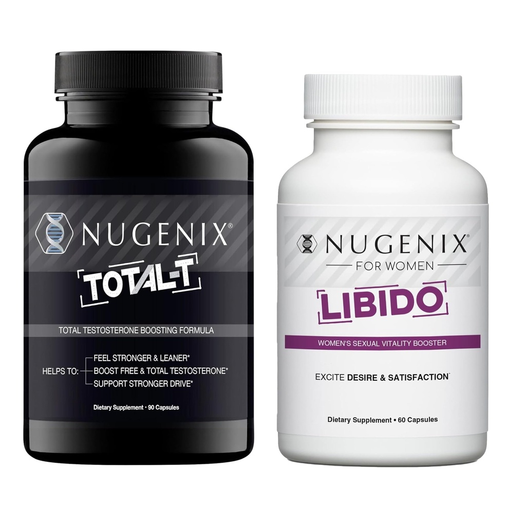 Nugenix Tema & Tema Bundle - Naiste Libiido ja Total-T Testosterooni Booster