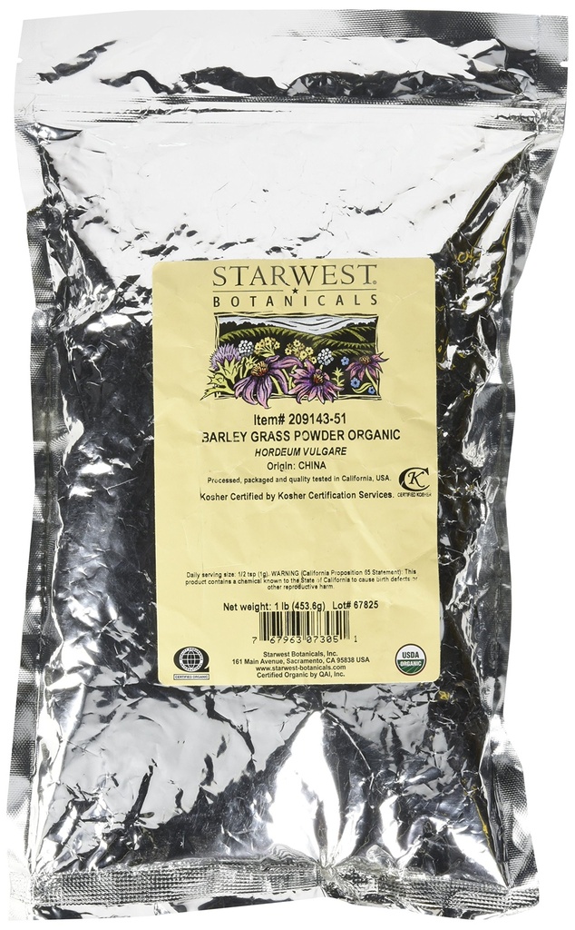 Starwest Botanicals Orgaaniline odrarohu pulber, 1 nael