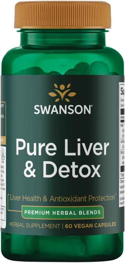 Swanson Ultra Pure Maks & Detox - 60 vegankapslit