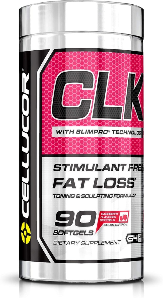 Cellucor CLK mittestimuleeriv rasvapõleti CLA-ga, konjugeeritud linoolhape, vaarika ketoonid, L-karnitiin, 90 Softgels