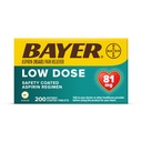 Bayer Aspirin Regimen Madala annusega enteraalsed kaetud tabletid, 81 mg, 200