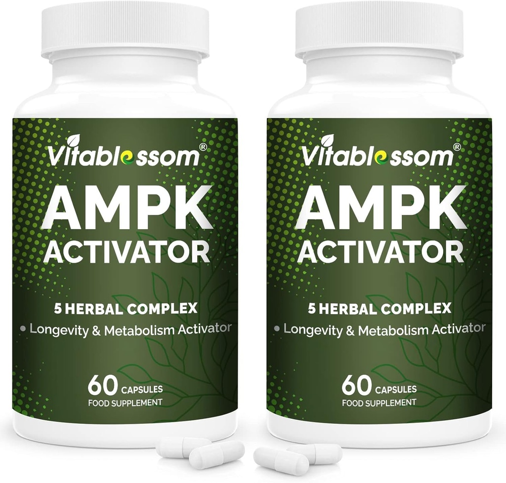 AMPK Activator Supplement, 5 in 1 Jiaogulan Gynostemma AMPK Metaboolne aktivaator 120 Vegetarian Capsules (120 Count (2. pakend))